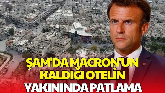 Macron'un Şam Ziyareti Sırasında Patlama!